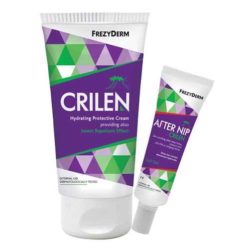 Frezyderm Crilen Insect Repellent Pack with Hydrating Protective Cream, 125ml & After Nip Gel, 30ml  1 set