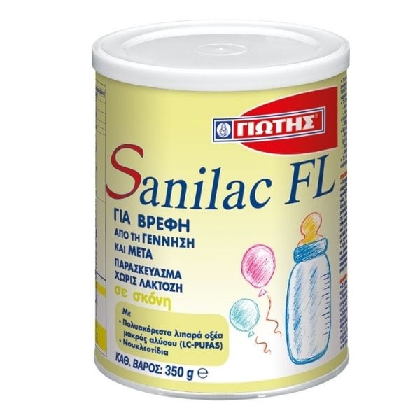 Jotis Sanilac FL Lactose-Free Baby Milk 0m+  400gr