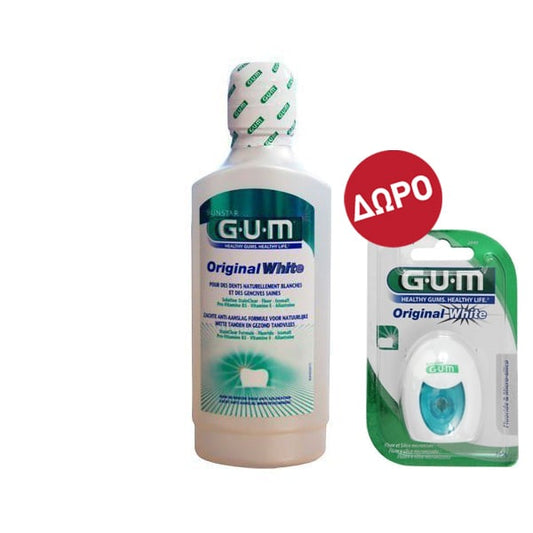 Gum Original White Solution, 300ml & FREE Gum Original White Floss 30m  1 copë