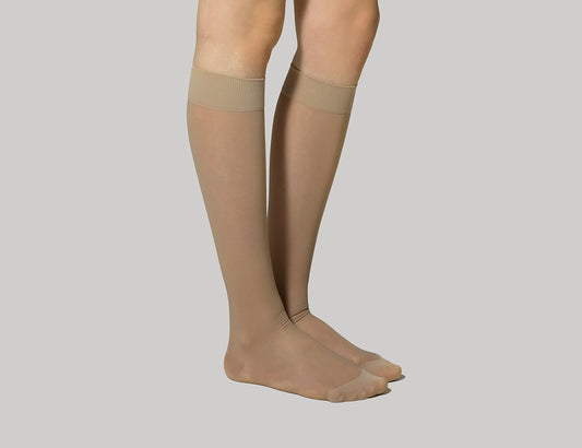 Christou Graduated Compression Knee-High Socks for Women 18-22mm Hg  1 palë - Bezhë