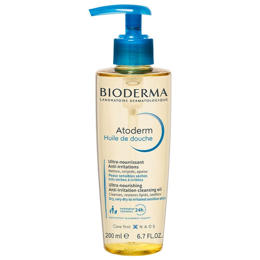 Bioderma Atoderm Huile de Douche Ultra-Nourishing Anti-Irritation Cleansing Oil for Dry to Irritated Sensitive Skin  200 ml