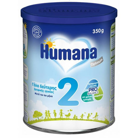 Humana Optimum 2 Second Age Infant Formula 6m+  350gr