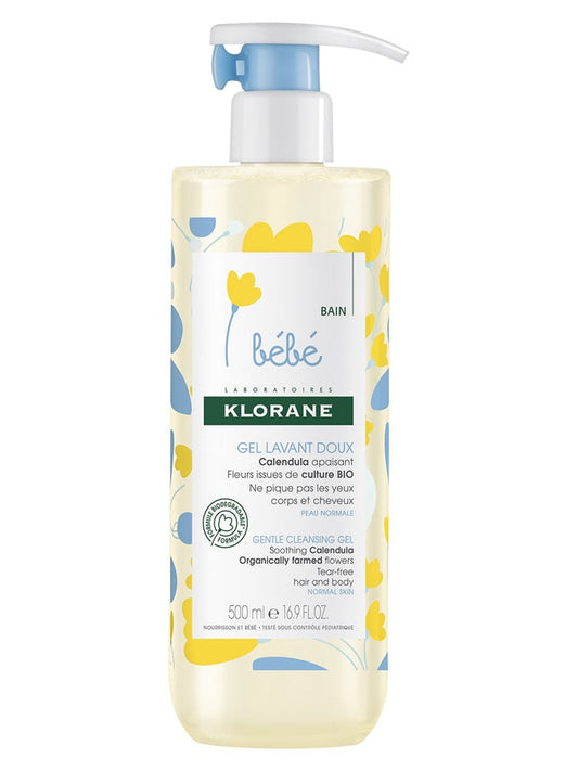 Klorane Bebe Gentle Cleansing Gel with Soothing Calendula  500 ml