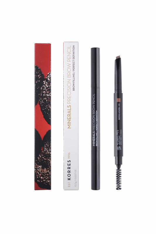 Korres Minerals Precision Brow Pencil 02 Medium Shade  0.2g