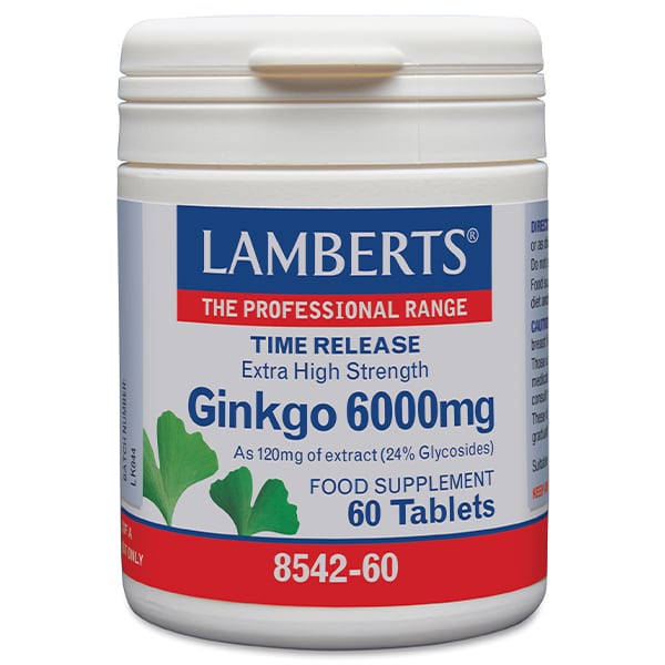 Lamberts Ginkgo 6000mg  60 tableta