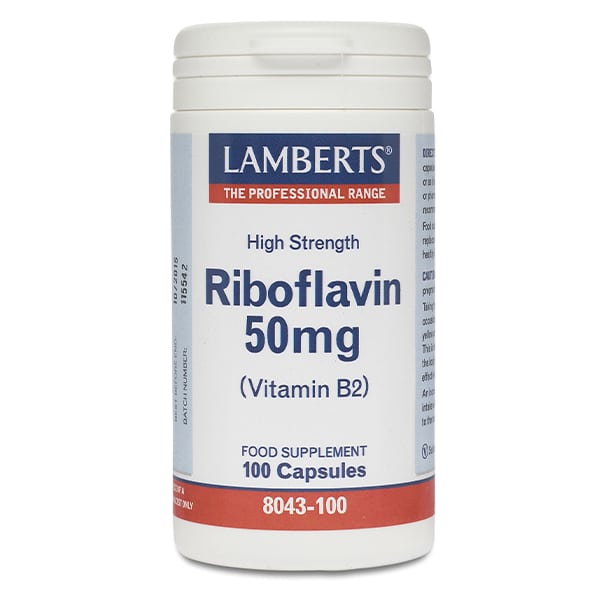 Lamberts Riboflavin 50mg (Vitamin B2)  100 kapsula