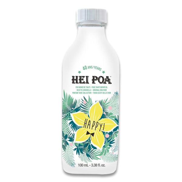 Hei Poa Happy Pure Tahiti Monoi Oil Tiara Scent Collection  100 ml