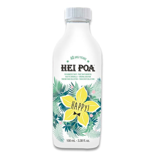 Hei Poa Happy Pure Tahiti Monoi Oil Tiara Scent Collection  100 ml