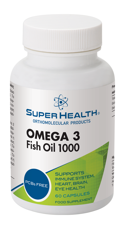 Super Health Omega 3 Fish Oil 1000mg  60 kapele