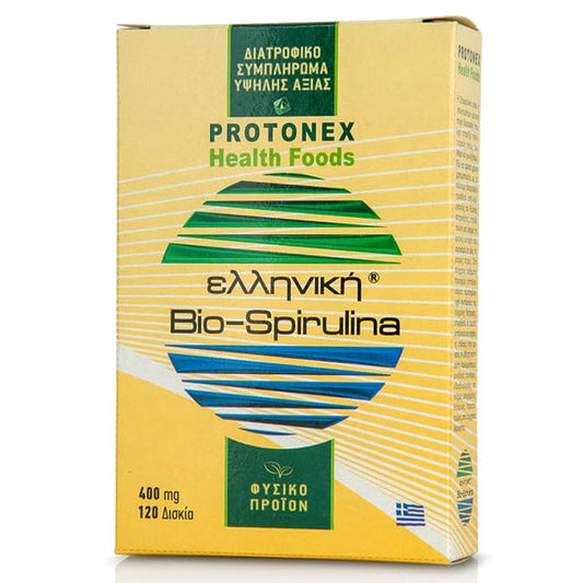 Protonex Greek Bio-Spirulina 400mg  120 tableta