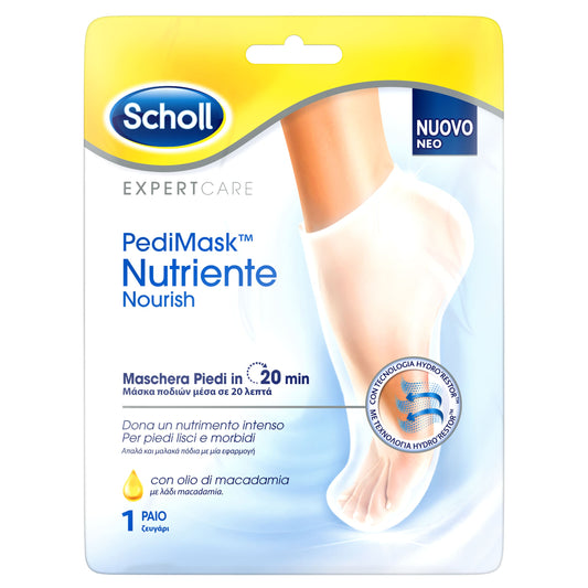 Scholl PediMask Nourish Foot Mask with Macadamia Oil  1 palë