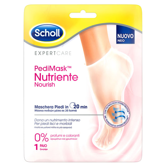 Scholl PediMask Nourish Foot Mask 0% Fragrance  1 palë