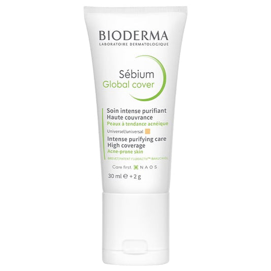 Bioderma Sebium Global Cover Intense Purifying Care High Coverage for Acne-Prone Skin  30 ml