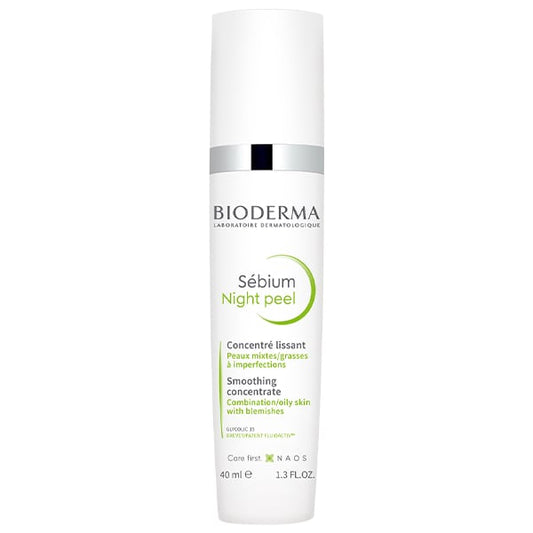 Bioderma Sebium Night Peel Smoothing Concentrate for Combination/Oily Skin with Blemishes  40 ml