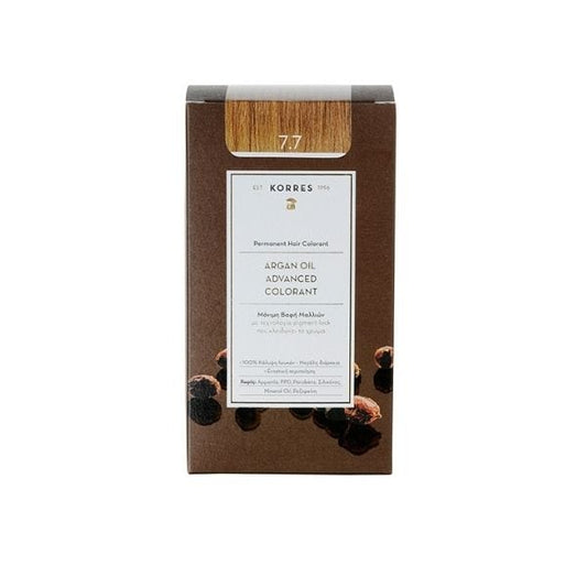 Korres Argan Oil Advanced Colorant with Pigment-Lock Technology 7.7 Mocha  50 ml