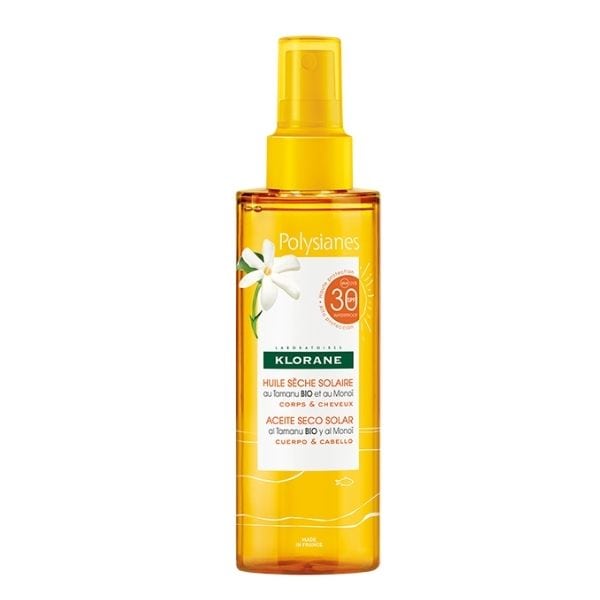 Klorane Polysianes Sun Dry Oil with Tamanu & Monoi SPF30  200 ml