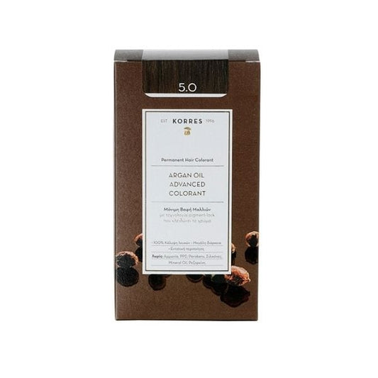 Korres Argan Oil Advanced Colorant 5.0 Light Brown  50 ml