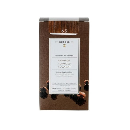 Korres Argan Oil Advanced Colorant 6.3 Golden / Honey Dark Blonde  50 ml