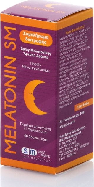 Sm Pharmaceuticals Melatonin SM Oral Spray  12 ml