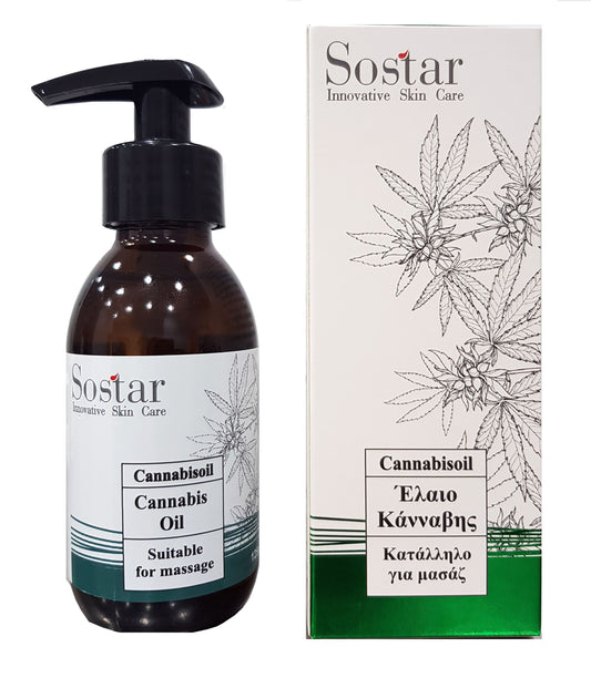 Sostar Cannabisoil Cannabis Oil Suitable for Massage  125 ml