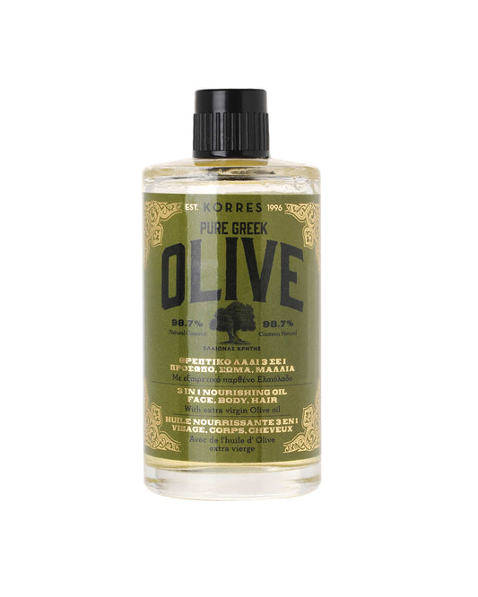 Korres Pure Greek Olive 3-in-1 Nourishing Oil for Face, Body & Hair  100 ml