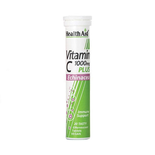 Health Aid Vitamin C 1000mg plus Echinacea with Lemon Flavor  20 tableta efektive